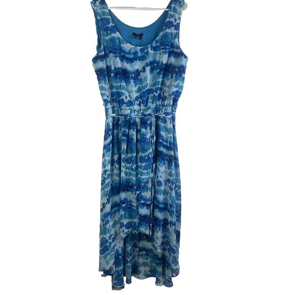 Vtg JBS Seas High Low Dress 18 Boho Sleeveless Fairy Ballerina Ballet Coastal - Picture 1 of 15